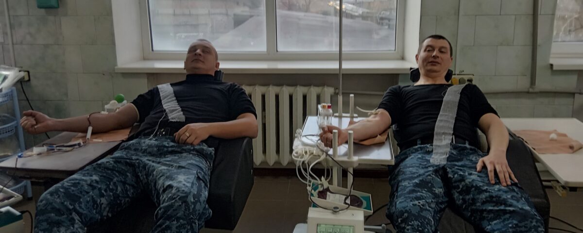Личный состав ГСИН МЮ ДНР присоединился к акции  «Сдай кровь – спаси жизнь!»